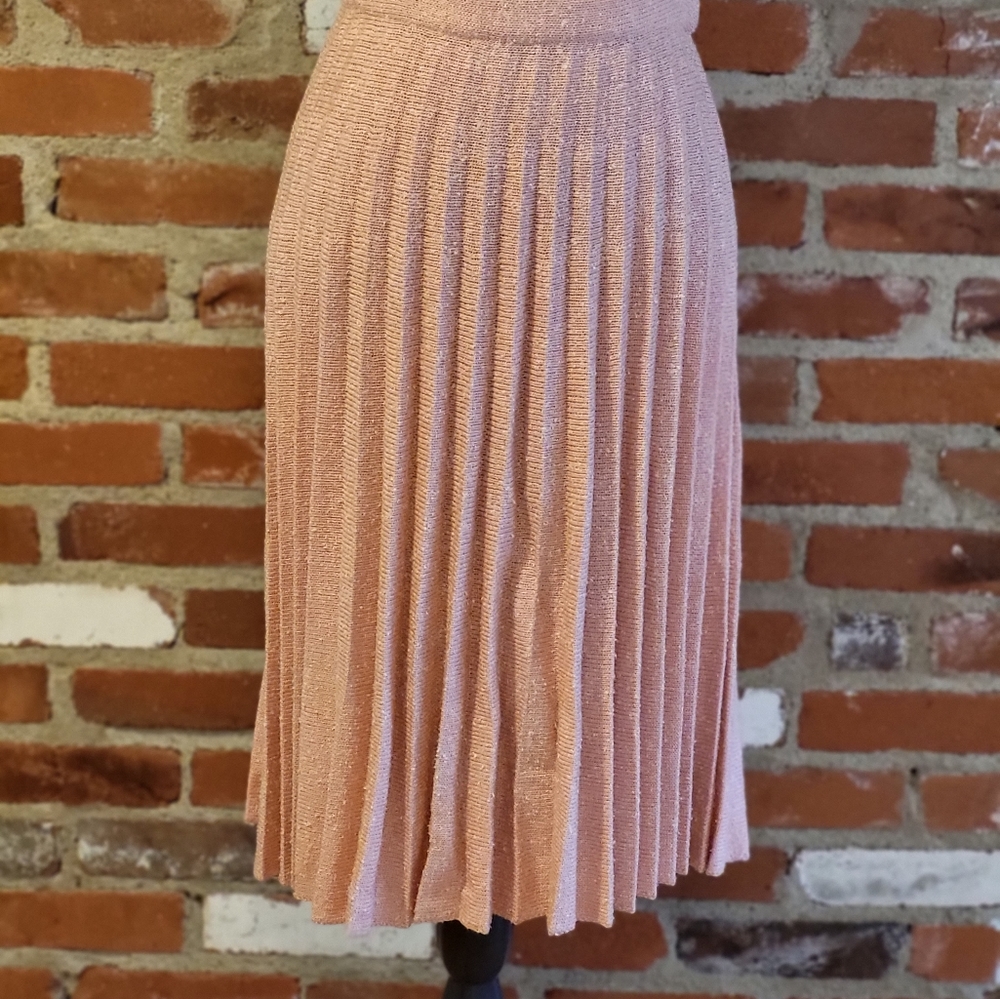 St John Knits for Lillie Rubin Vintage 70s peachy pink knit suit size 6 - Picture 10 of 10